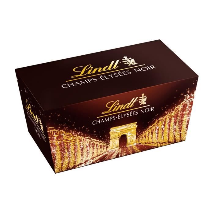Chocolat noir Champs-Elysées LINDT, la boite de 21 - 216 g