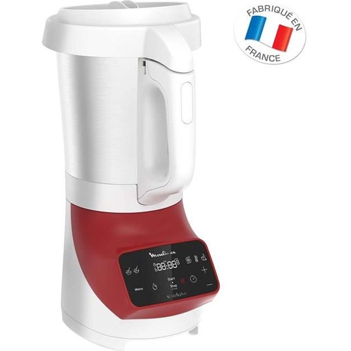 Blender Chauffant de 5L avec écran tactile 1100W rouge blanc