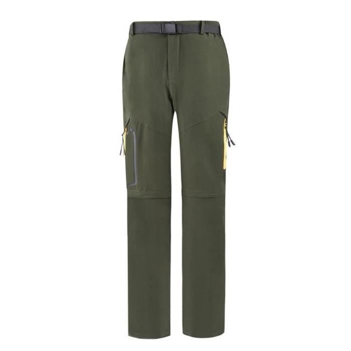 Pantalon de Softshell Femme Mi Saison Imperméable Séparable Pantalon Randonnée Femme Printemps