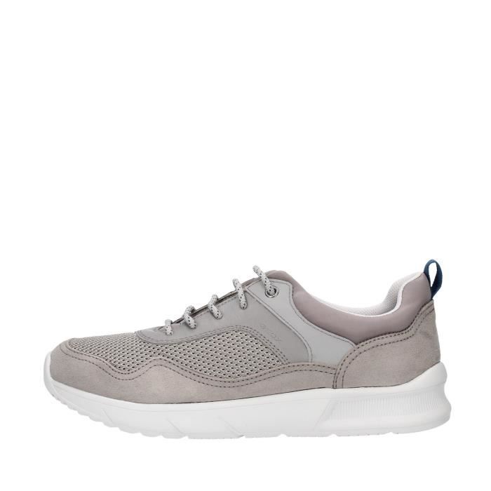 Geox U029UB014U5 chaussures de tennis faible homme GRIS