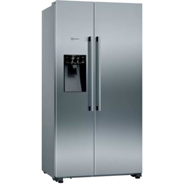 neff - réfrigérateur américain 91cm 533l nofrost inox - ka3923ie0