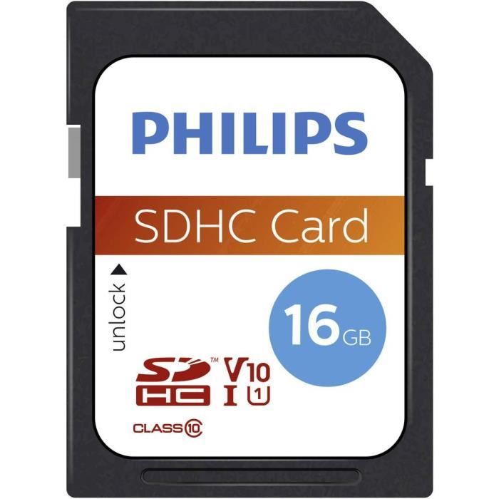 Philips Carte SDHC 16 Go Class 10