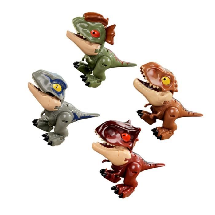 4 pcs légers transformateurs de dinosaure transformant des enfants pour figurine miniature - personnage miniature monde miniature