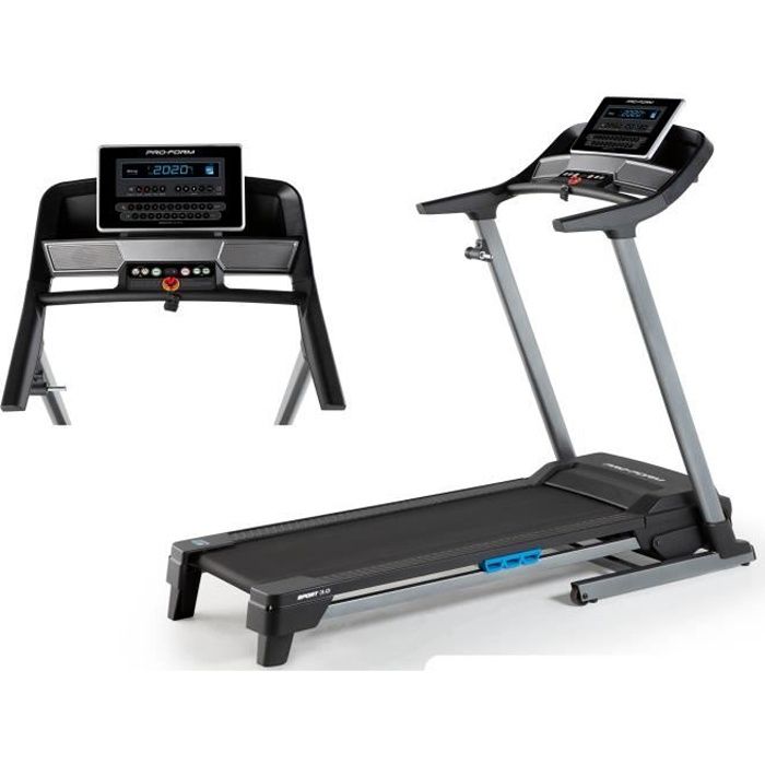 PROFORM - Tapis de Course Sport 3.0 Connecté iFIT/ 16km/h / Inclinaison : 0% – 10% - Noir