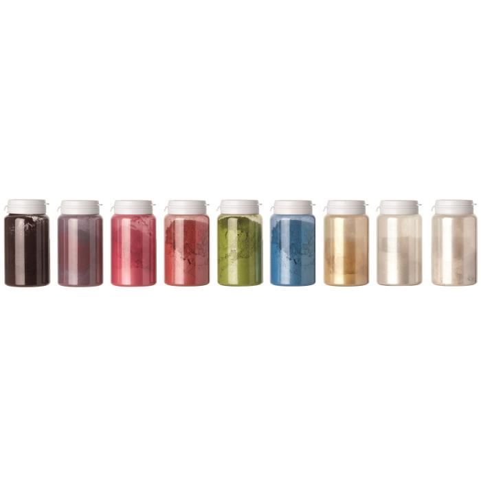 Colorant alimentaire poudre professionnel. Couleur bleu brillant.