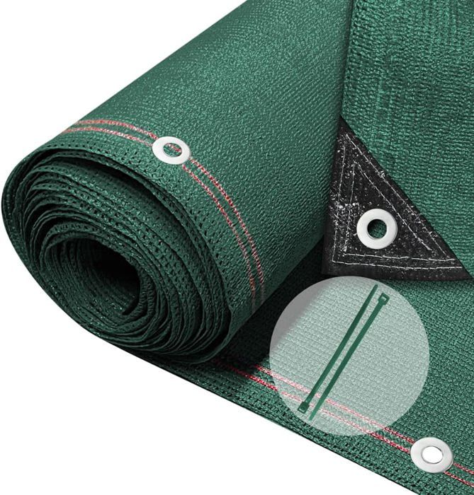 Brise vue renforcé 1 x 10 M vert 220 gr/m² luxe PRO - Jardiland