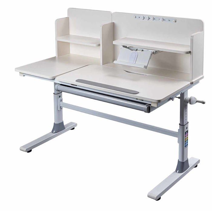 Bureau Réglable Enfant Avec Lampe Et Chaise - Bureau Ergonomique Inclinable Pour école Et Maison