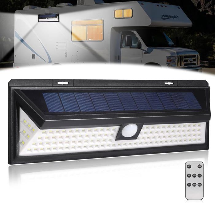 Lampe Solaire à LED Avec Détecteur De Mouvement, Imperméable, éclairage D'extérieur, Luminaire De Paysage, Idéal Pour Une Pelouse, Un Jardin, Une Cour Ou Un Sentier, RVB