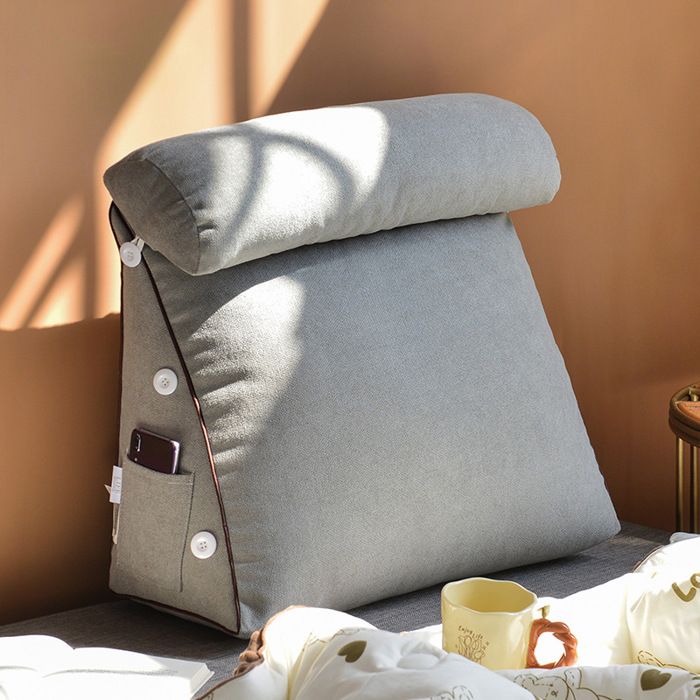 Yanman Grand coussin cale triangulaire pour tête de lit, coussin de Yanman Grand coussin cale triangulaire pour tête de lit, coussin de