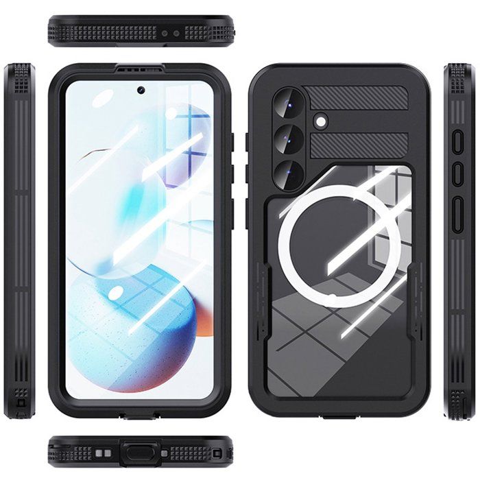 Étui de téléphone - Étui étanche - Résistant aux chutes et à la poussière - Protection décran et objectif intégrée - Compatible...