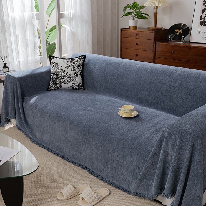 MHY® serviettes de canapé toutes les saisons couvercle de canapé couvercle de canapé lave-linge Bleu foncé 180 * 230cm