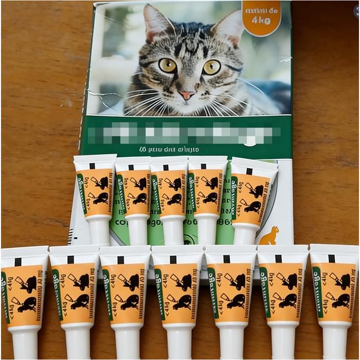 Comparer les prix de Solution Antipuce Chat Lapin 1 à 4kg 12 pipettes Traitement anti puces avec protection de 3 à 4 semaines （Pas de Boite）