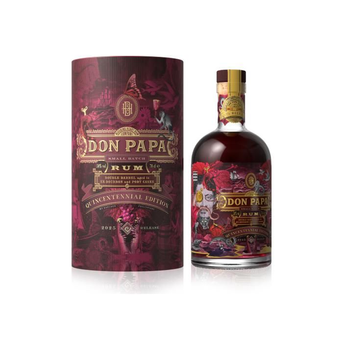 Rhum Don Papa Port Quincentennial 70cl Small Batch avec étui - La cave ...