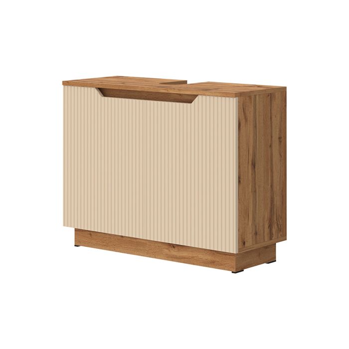 Meuble vasque simple Lotta 79.6x62.1cm avec 2 portes Cachemire Vicco 58523