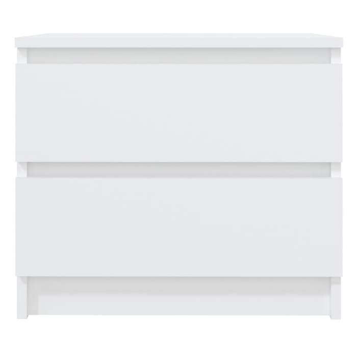 Table de lit - Blanc - Armoire de chevet - 1 PC - Blanc 50x39x435 cm Aggloméré T3452