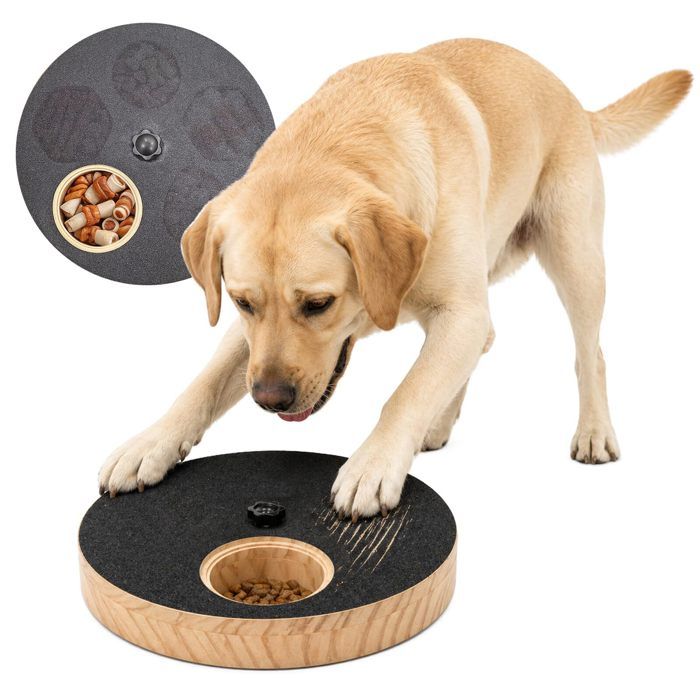 Griffoir à griffes pour chien avec boîte à friandises griffoir à griffes rotatif et réglable avec boîte à friandises