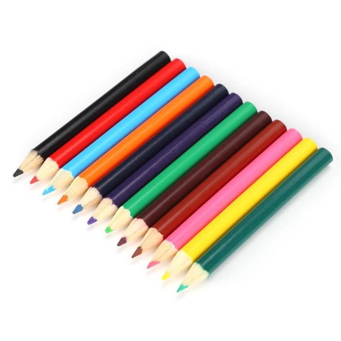 ARAMOX Mini crayon de couleur Mini dessin crayons de couleur Portable  enfants écriture croquis crayon de couleur Graffiti