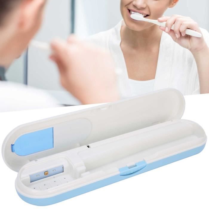 Support de nettoyage pour brosse à dents mural avec alimentation USB et stérilisation UV