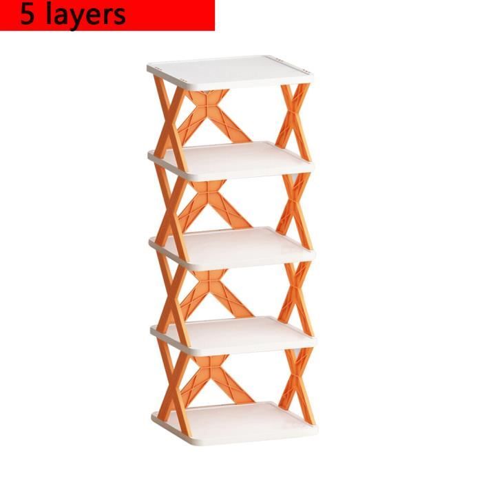30 étagères à Chaussures LARS360 | Organisateur Réglable Plastique Noir | Gain De Place Antidérapant