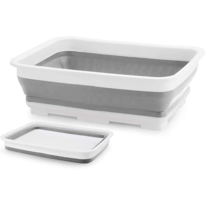 Bassine Vaisselle Carrée Stefanplast 13L - Multicolore, Solide, Anses Ergonomiques