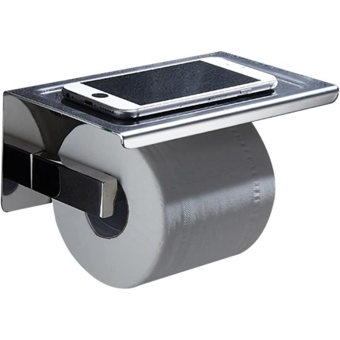 Porte Papier Toilette Mural Corde - Support Vintage Bois Et Métal - Pour Salle De Bain, Toilettes