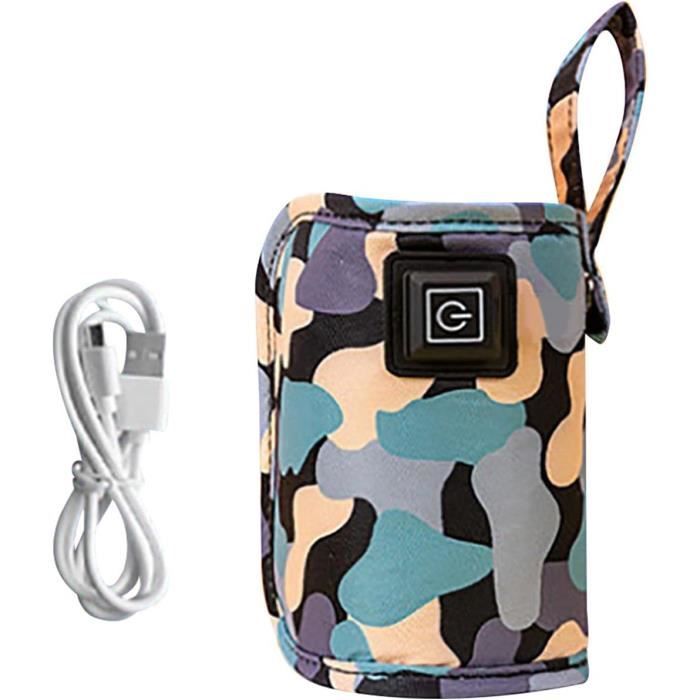 Sac Isotherme Biberon HABNI - Motif Chat, Isolation 2-4h, Portable, Accroche Poussette, 8x7x22 Cm