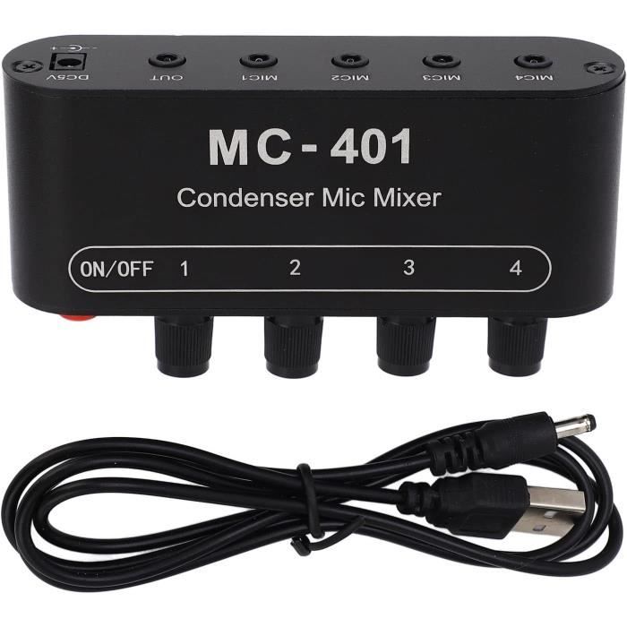 Amplificateur De Microphone Préampli Portable Avec Batterie - Pour Enregistrement Et Casque