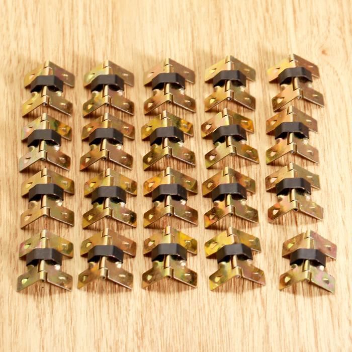 46mmx54mm style rétro dépliant double effet charnière écran ton bronze