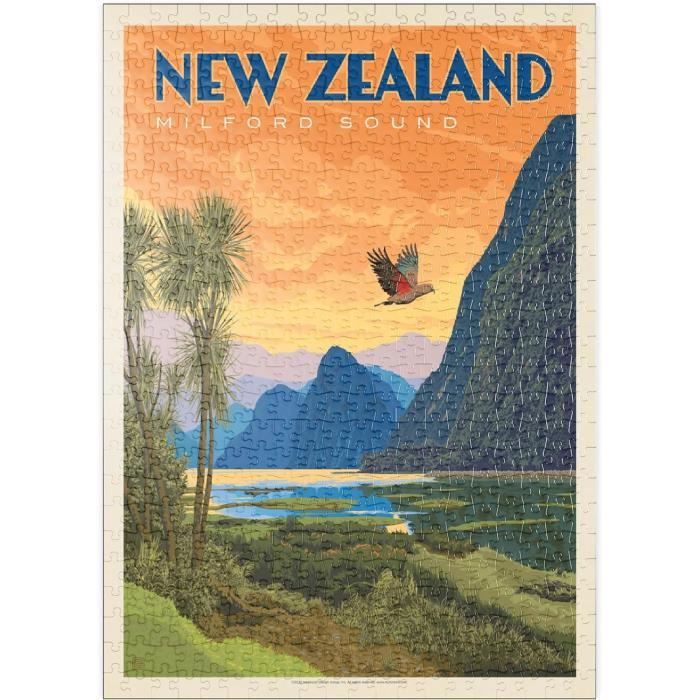 "CatFrancisco" Vintage Poster 1000 Piece Jigsaw Puzzle For Adults - Premium Quality, Made In USA - View #5