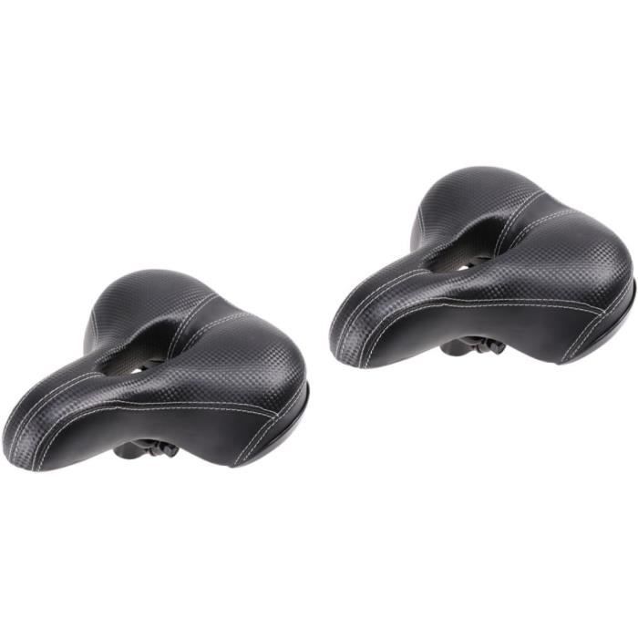 Selle de Remplacement Sans Nez pour Vélo - L - Noir