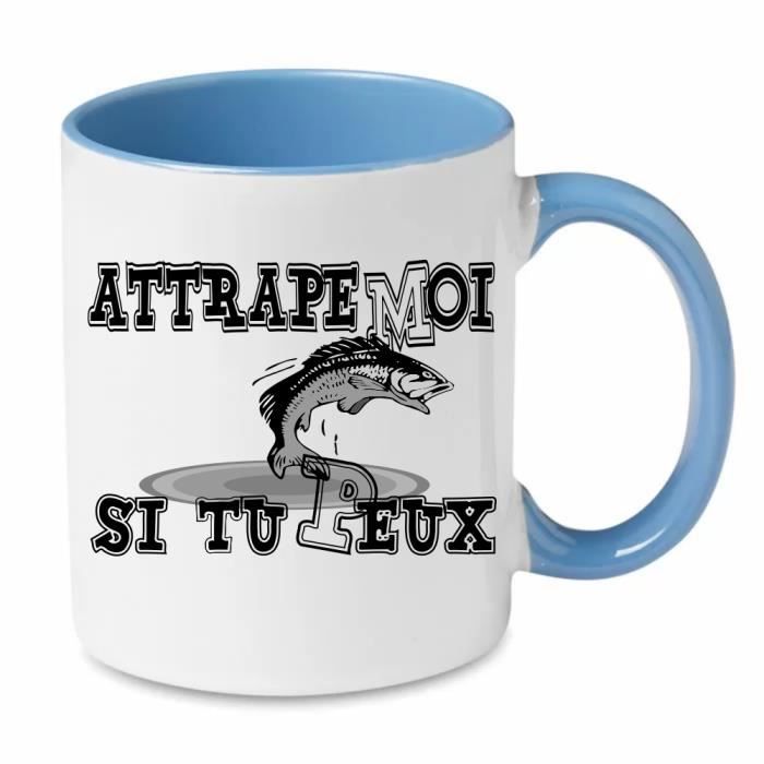 Evolution Angler Emaille-Tasse EMAILLE-Gobelet sort Motif Pêcheur Pêche Drôle