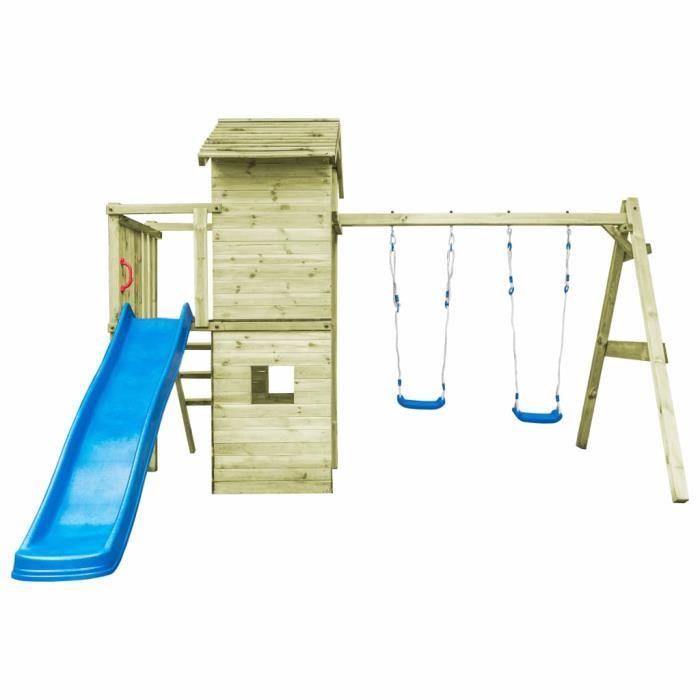 Aire de jeux avec balançoire clearance