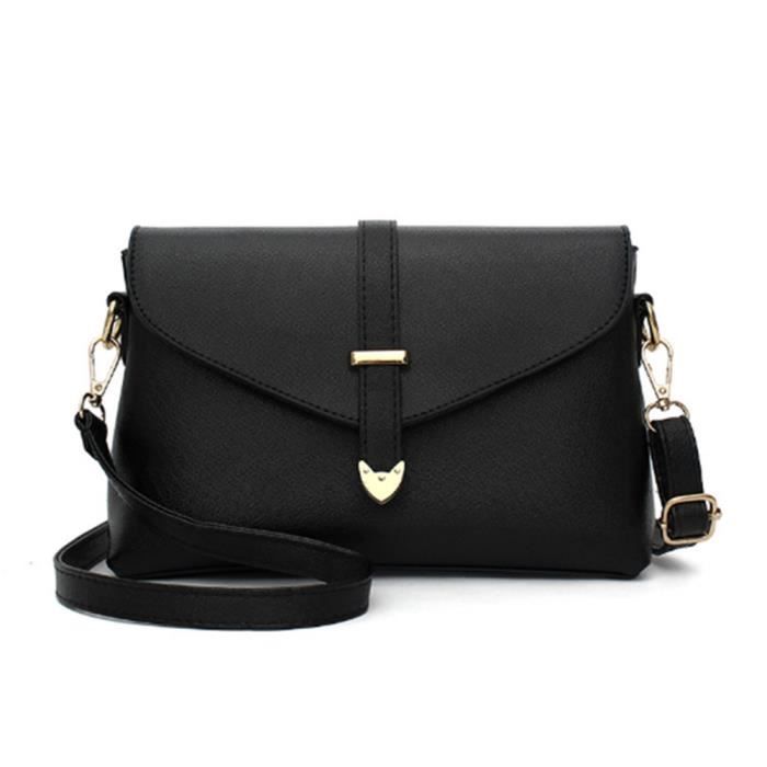 Sac a main top femme noir bandouliere