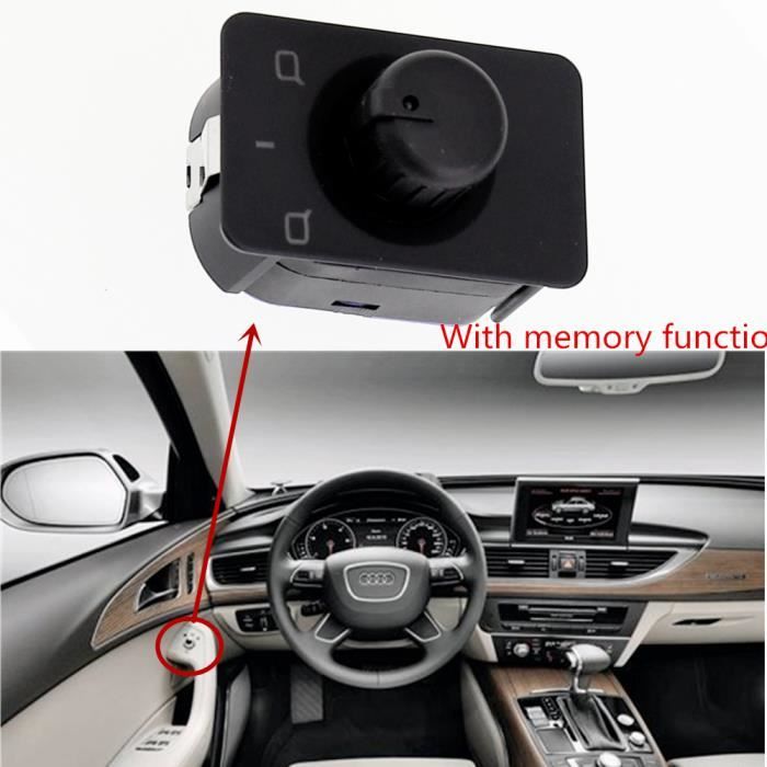 Commutateur Électrique De Rétroviseur - Bouton De Contrôle Compatible OE 8200214921 8200676529 Pour Renault Captur Clio
