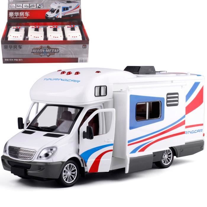 Jouet de camping-car camping-car jouets pour garçons 1:32 modèle de voiture  moulé sous pression jouet enfants cadeau bleu