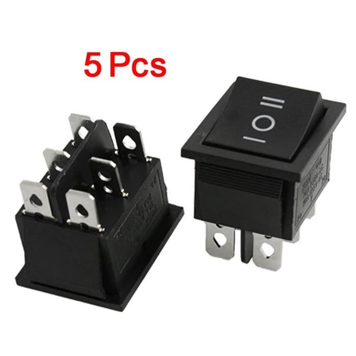 5x Mini Interrupteur SPST - KCD1-11 3A 250v 10x15mm on/off - 27int003 -  Cdiscount Bricolage