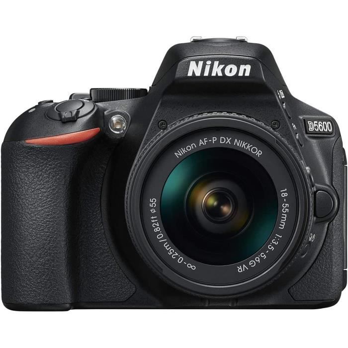 Appareils photo reflex numériques Nikon D5600 + AF-P 18-55 VR Kit de Reflex numérique 24,2 Mpix Noir 19692