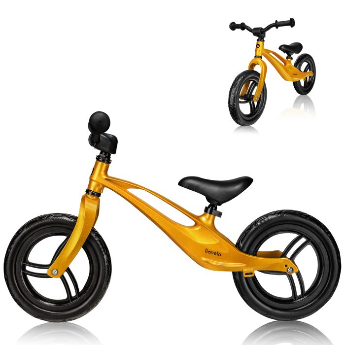 LIONELO Draisienne Bart v&eacute;lo pour enfant - Jaune