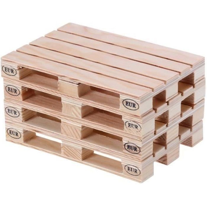 4pcs Coasters de table en bois de palette Tapis à tasses ...
