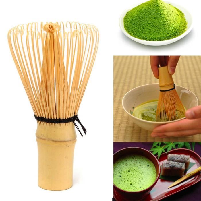 Fouet à Matcha En Bambou Traditionnel (Chasen) - 100 Dents, Fabrication Artisanale - Pour Thé Matcha Authentique