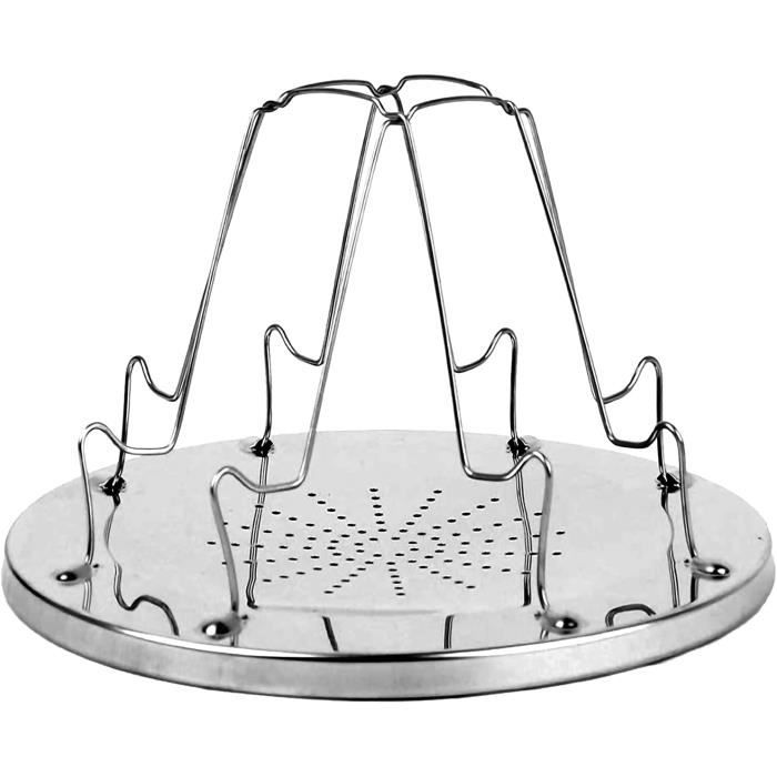 Grille-Pain Camping Portable Pliable - Cuisinière Extérieur Acier Inoxydable Pour Réchaud