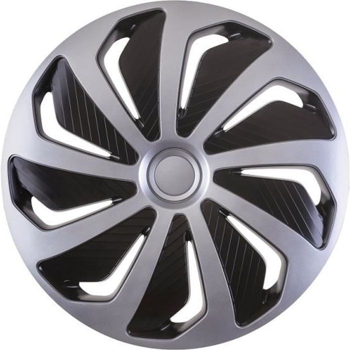 Wind black & silver - 4 enjoliveurs 15 inch - noir - Cdiscount Auto