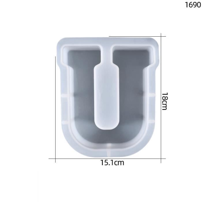 Moule à Lettres Alphabet Silicone – Lot De 26 – 6 Pouces – Pour Résine Et Bougie – ESEDAGE