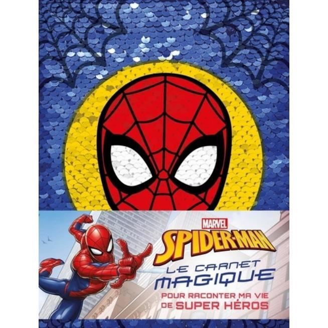 Le Carnet magique Spider-man, pour raconter ma vie de super héros. Avec  sequins réversibles - Cdiscount Beaux-Arts et Loisirs créatifs