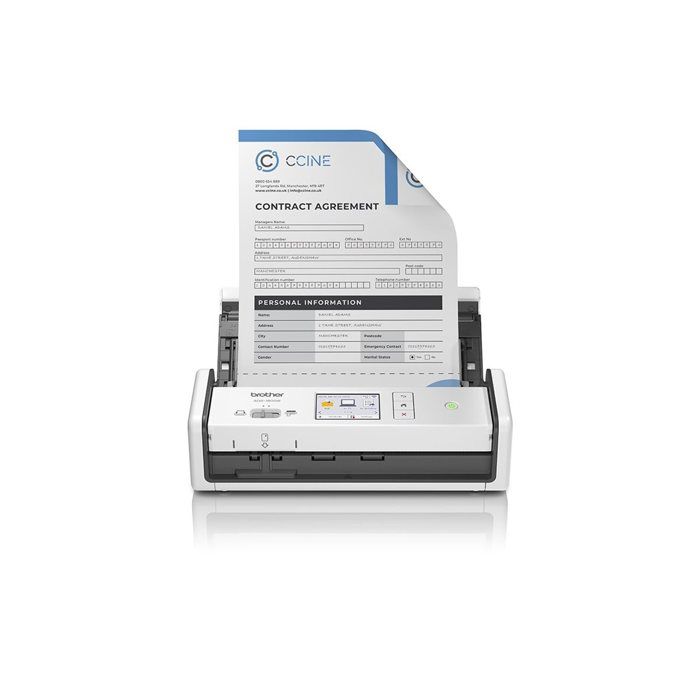 - Brother - Brother ADS-1800W - Scanner de documents - CIS Double - Recto-verso - A4 - 600 dpi x 600 dpi - jusqu'à 30 ppm (mono) /