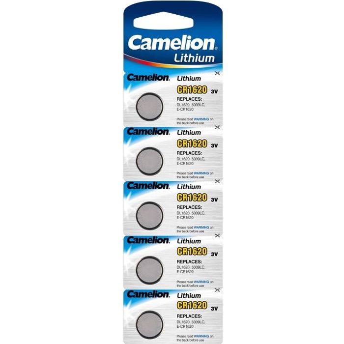 5 piles ( 5 Piles) bouton lithium Camelion 3 v… 4260033152671 - Achat /  Vente piles - Cdiscount
