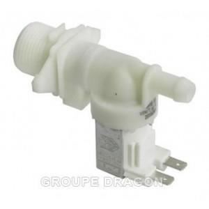 Electrovanne 1 voie 180° Ø12mm pour lave vaisselle Candy CD255 CD355 CD455 Pièce d'origine constructeur