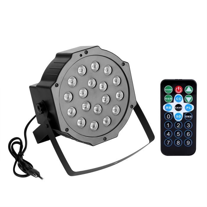 Lot De 4 Lampes De Scène LED RGBW 12W Avec DMX512 Et Activation Sonore - Effet Stroboscopique