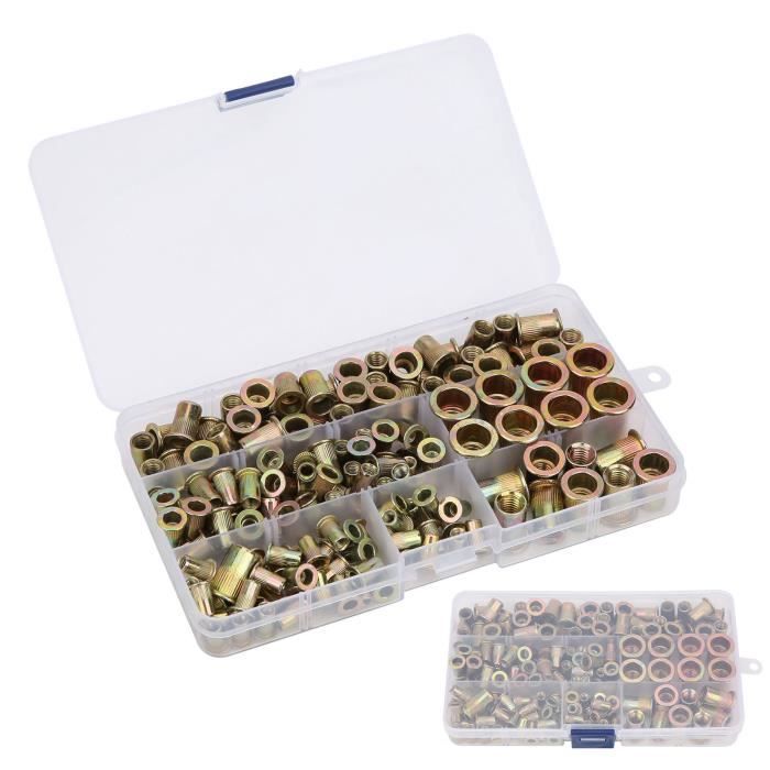 KE14669-TIP Coffrets Boulons écrous M3 M4 M5 420pcs Assortiment Vis