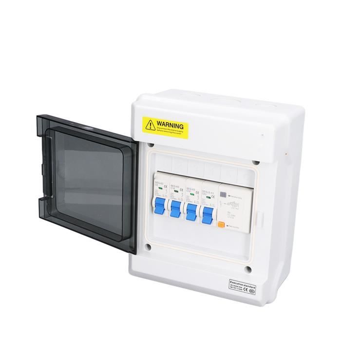 Mini Disjoncteur 2 Voies 40A 30mA RCD + 6A 16A - Garage Caravane